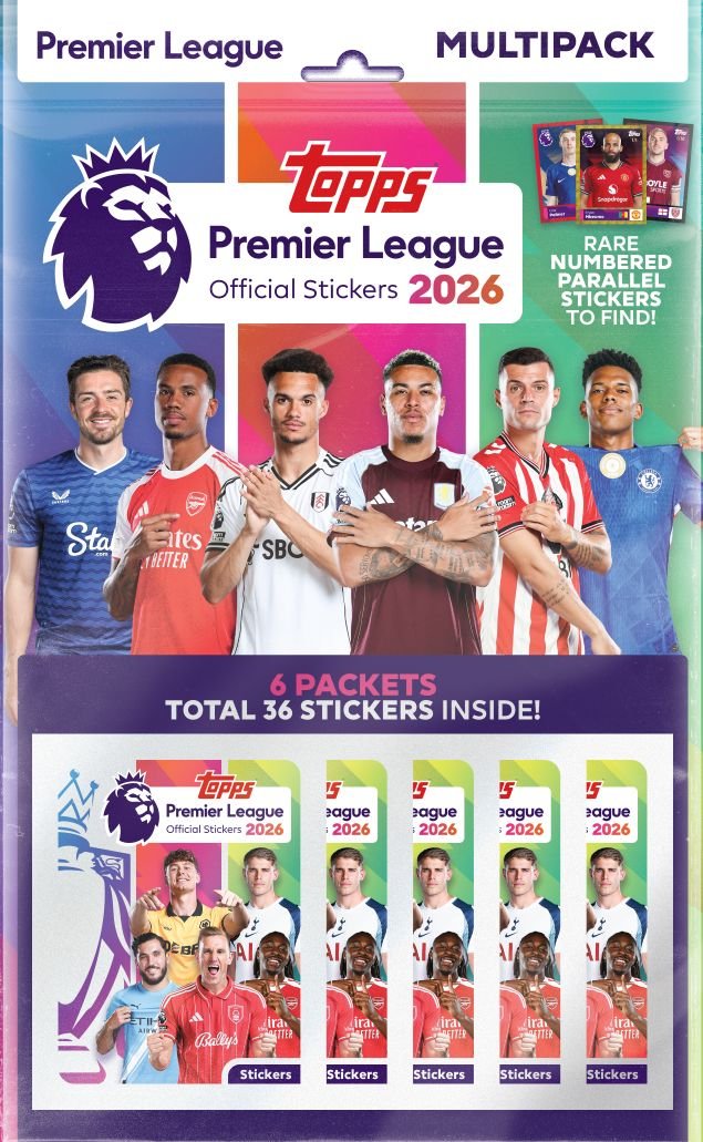 Stickers Topps Premier League Multipack 2026